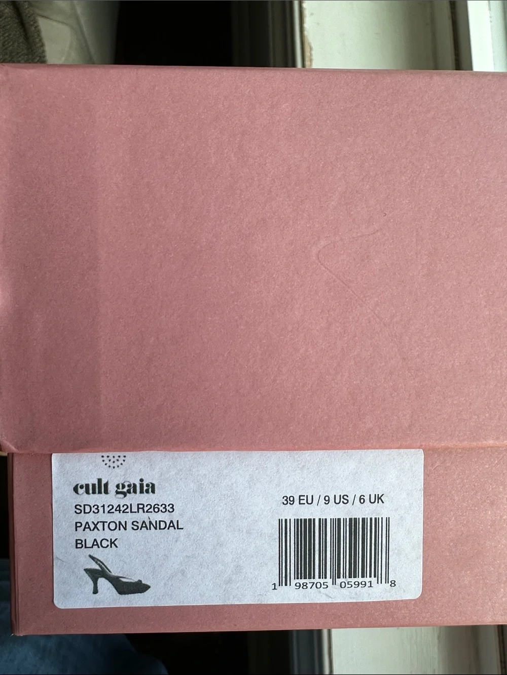 Cult Gaia Paxton Black Sandals Size 39 / US 9 — Like New